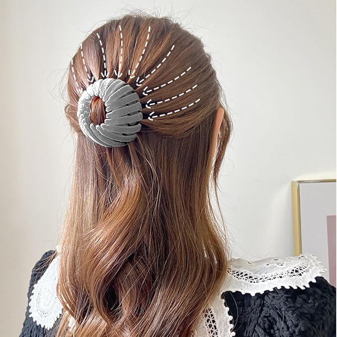 Birds Nest Hair Clip, Bird Nest Magic Hair Clip, Birds Nest Hair Clips for Women, Hair Accessories for Women Hair Bun Maker Ponytail Holders for Thick Thin Hair 7pcs
