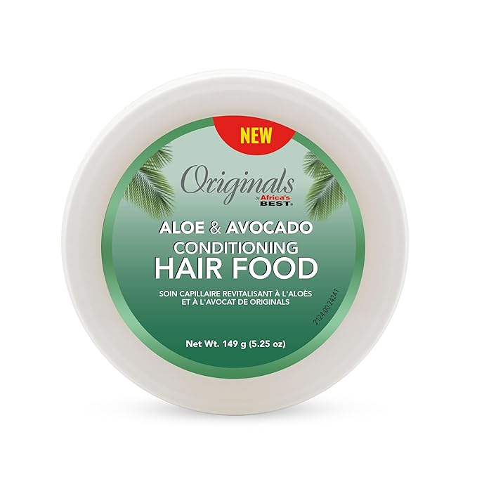Originals by Africa's Best Aloe & Avocado Conditioning Hair Food - for Brittle, Dry Hair, 5.25 oz