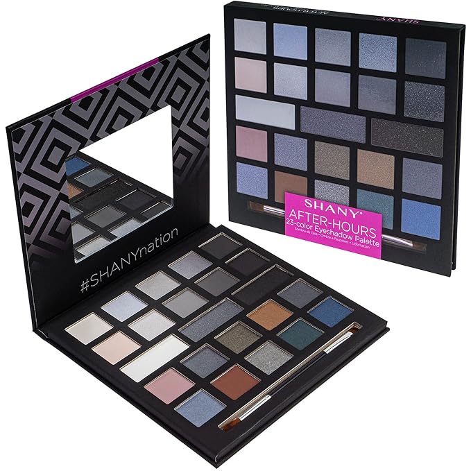 SHANY Eyeshadow Palette - 23 Pigmented, Long-Lasting & Blendable Matte/Shimmer Eye Color Shades for All Skin Tones - After-Hours