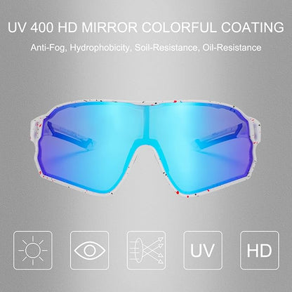 ROCKBROS Polarized Sunglasses UV Protection for Women Men Cycling Sunglasses