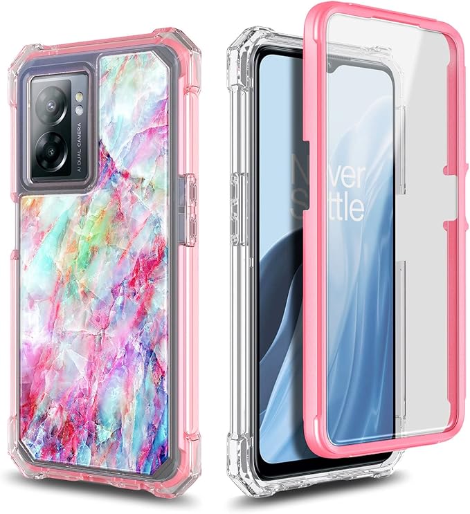 NZND Compatible with OnePlus Nord N300 5G Case with [Built-in Screen Protector], Full-Body Protective Shockproof Rugged Bumper Cover, Impact Resist Phone Case (Fantasy)
