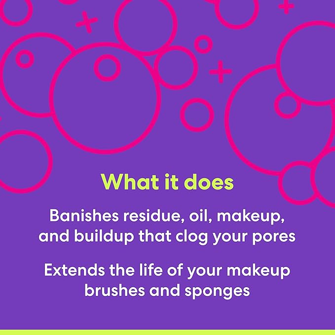 Beautyblender® | Blendercleanser® Solid Lavender Makeup Sponge & Brush Cleanser + Silicone Scrub Mat, Cleansing Tool & Scented Makeup Sponge Cleaner, Vegan, Cruelty Free, Made in the USA, 1 oz
