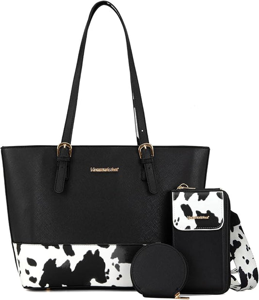 Montana West 3PCS Purses for Women Tote Bag and Wallet Set Shoulder Satchel Handbags