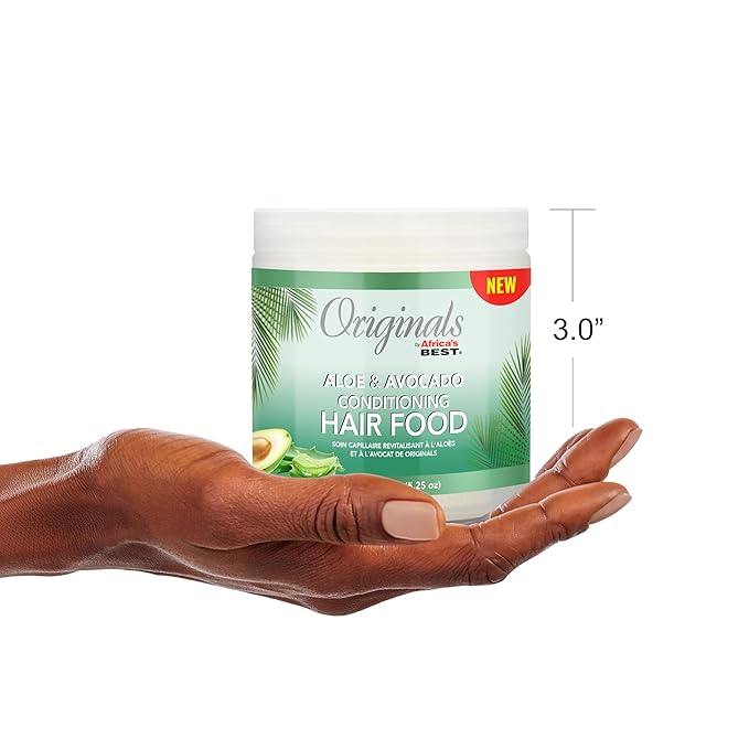 Originals by Africa's Best Aloe & Avocado Conditioning Hair Food - for Brittle, Dry Hair, 5.25 oz