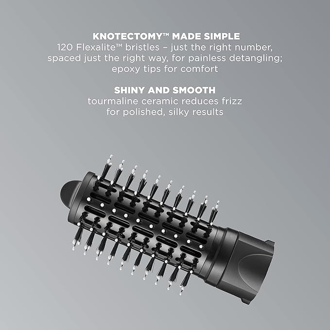 INFINITIPRO BY CONAIR The Knot Dr. Medium Round Brush - Create Defined Waves and Curls for All Hair Types, Compatible with INFINITIPRO Dryer Brushes