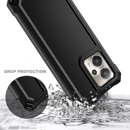 for Cricket Outlast 5G 2024 Case, AT&T Motivate Pro 5G with [Built-in Screen Protector], [9FT Military Grade Drop Tested] Full-Body Protective Shockproof Bumper Case (Black)