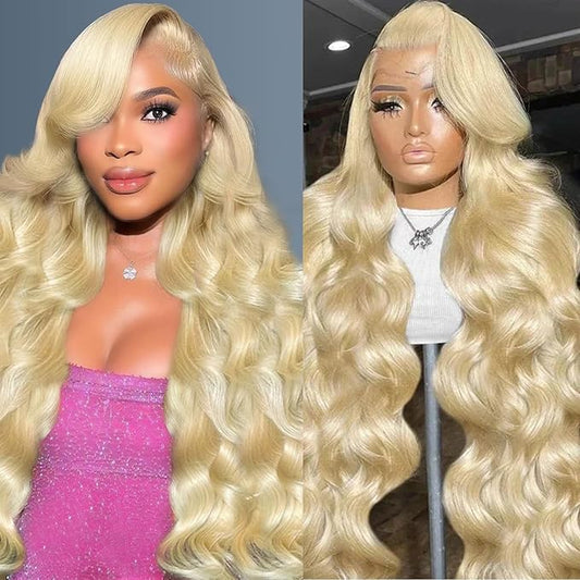 20 Inch 613 13x6 Lace Front Wigs Human Hair 200% Density 613 Body Wave Lace Front Wigs Human Hair 13x6 Blonde Wig Human Hair 613 HD Lace Front Wigs Human Hair Pre Plucked Lace Front Wigs for Women