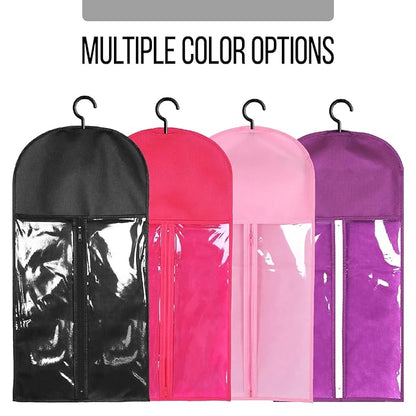 2PCS Hair Extension Holder Wig Stand & Organizer - Hanger & Bag for Multiple Wigs (Black)