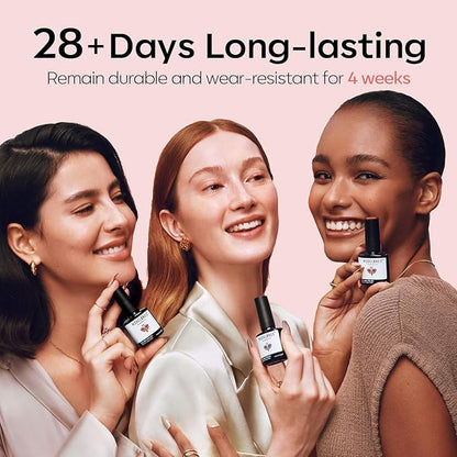 modelones Gel Nail Polish Set 2 Pcs 15 ML French Manicure White Nude Pink Jelly Gel Polish Translucent Soak Off UV French Tip Gel Polish Nail Art DIY Manicure At Home For Women Girls