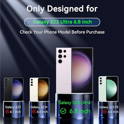 OWKEY for S23 Ultra Case 6.8'', Magnetic Samsung Galaxy S23 Ultra Case for Magsafe, [Shockproof Military] Translucent Back Slim Bumper Cover Phone Case Galaxy s23 Ultra Protective case, Pink