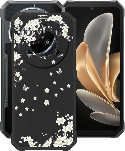 Case for Fossibot F109 5G (6.74"), Black Soft TPU Bumper Phone Case, Slim Shockproof Silicone Military Grade Drop Protective Shell for Fossibot F109 5G - Scattered
