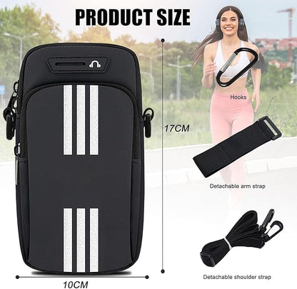 Phone Holder for Running Armband,2 Pack Cell Phone Purse Small Crossbody Bags for Women Men Kids,iPhone 16 15 14 13 12 11 Pro Max Xs 16e Xr X Plus Galaxy Ultra Arm Bands Sleeve Carrier Pouch