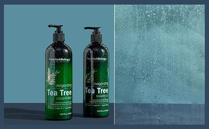 New York Biology Tea Tree Conditioner – Deep Cleanser – Relief for Dandruff and Dry Itchy Scalp – Therapeutic Grade - Helps Promote Hair Growth – 16.9 fl Oz