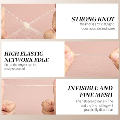Teenitor Hair Bun Maker Kit, 4pcs Medium Size Donut Bun Maker, 10pcs 50cm Invisible Hair Nets, 10pcs 6cm Hair Bobby Pins, Hair Bun Shaper Set, Beige