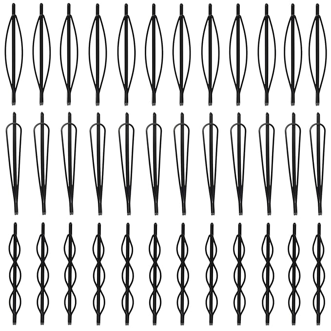 36 Pieces 2.7Inch Black Bobby Pins for Women, Black Metal Hair Clips for Girls Hair Pins