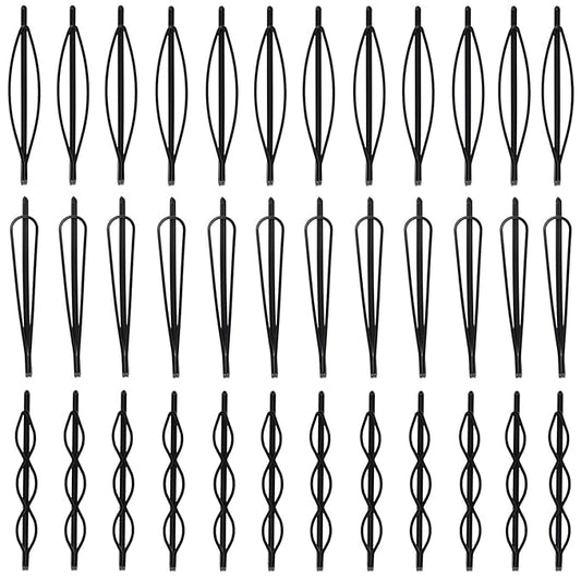 36 Pieces 2.7Inch Black Bobby Pins for Women, Black Metal Hair Clips for Girls Hair Pins