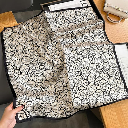 100% Pure Mulberry Silk Scarfs 26"x26" Square Scarf Women Neckerchief Headscarf hair scarf bandana Gift Packed