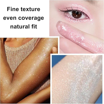 Hair and Body Glitter Spray, 1PC Green Glitter Hairspray Dry Powder Makeup for Clothes, Festival Rave Prom Loose Sparkle Powder,Holographic Ultra Fine Resin Glitters for Crafts,10g (Green)