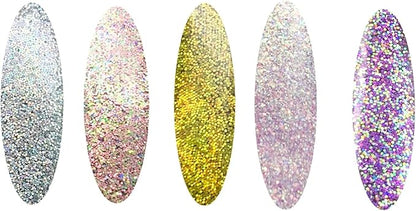 Hair Glitter Gel Body Glitter & Face Glitter for Women/Kids (1 Pk Stardust Gold) Iridescent Holograph Roll-on Cosmetic-Grade Makeup, Apply Without Glue, Easy to Take Off & Keep Skin Clean