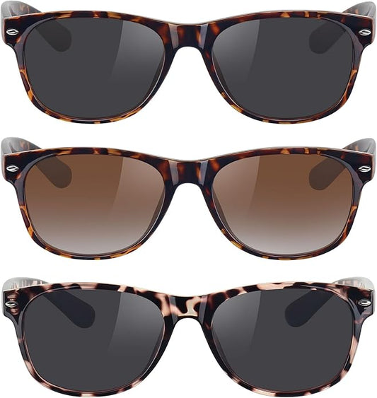 MEETSUN Classic Polarized Sunglasses for Women Men Trendy Retro Sun Glasses for Driving UV Protection (3 Pack)