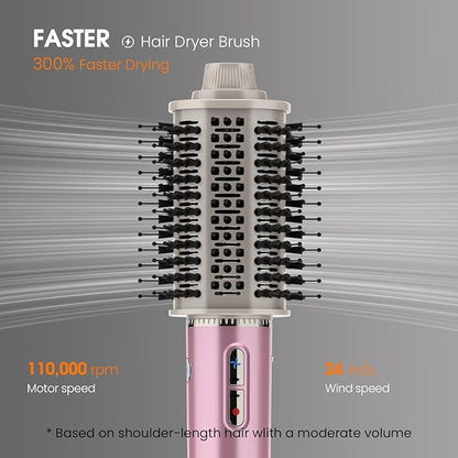 5 in 1 Hair Dryer Brush one Step Professional hot air Brush Set Blow Dryer for Fast Drying, Auto Curling, Straightening Combing Multi Hair Styler