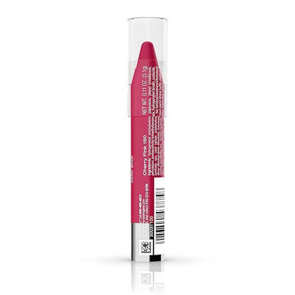 Neutrogena MoistureSmooth Color Stick for Lips, Moisturizing and Conditioning Lipstick with a Balm-Like Formula, Nourishing Shea Butter and Fruit Extracts, 150 Cherry Pink, .011 oz (Pack of 2)