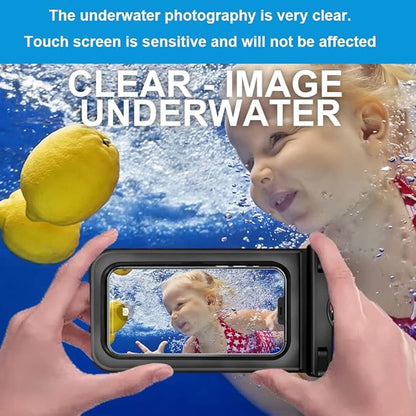 5 pcs Universal Waterproof Phone Pouch, Cellphone Dry Bag IPX8 Underwater Waterproof Case Compatible with iPhone 12/11 Pro Max/Pro/8 Plus, Galaxy S21/S20/S10/Note 20/10/9, Plus Phones up to 6.8"