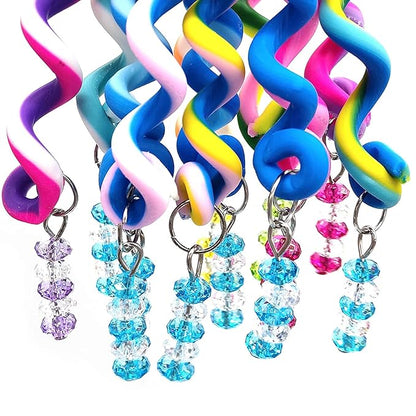 12 Colors Girls Hair Braid Clips, Hair Styling Twister Barrette, Spiral Spin Hair Tool Accessories for Birthday Pary, Bar, Wedding