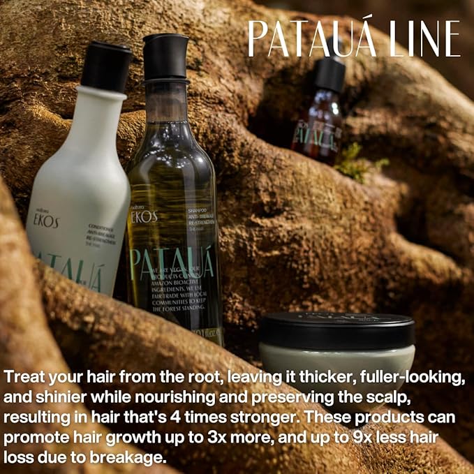 natura - Ekos Patauá Hair Anti-Breakage Re-Strengthening Conditioner Refill - Hair Loss - Fortify Roots, Strands - Vegan Hair Care - Brazilian Beauty Secrets - Personal, Self Care - 10.1 fl oz (300ml)