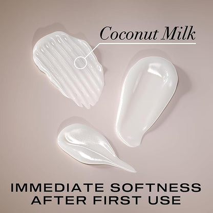 OGX Nourishing + Coconut Milk Conditioner, Hydrating & Restoring Conditioner Moisturizes for Soft Hair After the First Use, Paraben-Free, Sulfate-Free Surfactants, 25.4 fl. oz