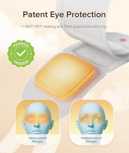 3D Self Heated Eye Mask for Dry Eyes with 100+ Soft Beads,Steam Eye Mask for Sleeping,Relaxation, Disposable, Spa, Travel Gifts for Women, Men 7 Packs