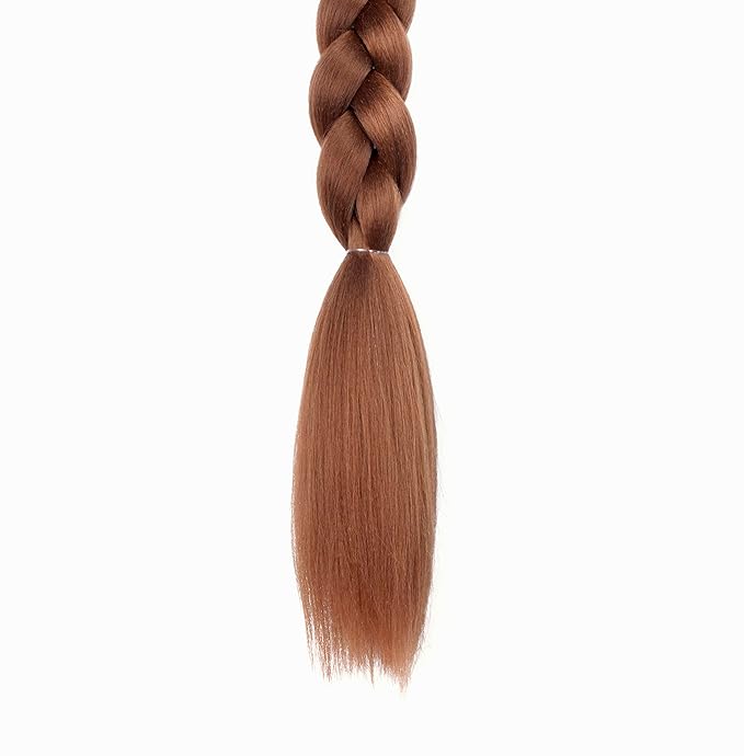 2 Pack Long DIY Braided Ponytail Extension with Hair Tie Straight Wrap Around Hair Extensions Ponytail(30#)