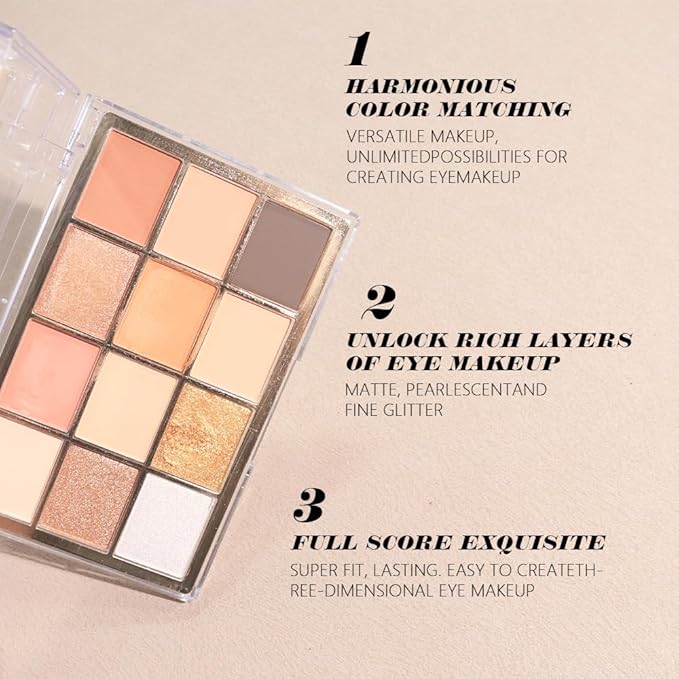Nude Brown Maroon Bronze Eyeshadow Palette,Natural Neutral Soft Small Cream Eyeshadow Palette,Highly Pigmented Eye Shadow Palette Long Lasting Naturing-Looking Make Up Pallets for Women,Vegan