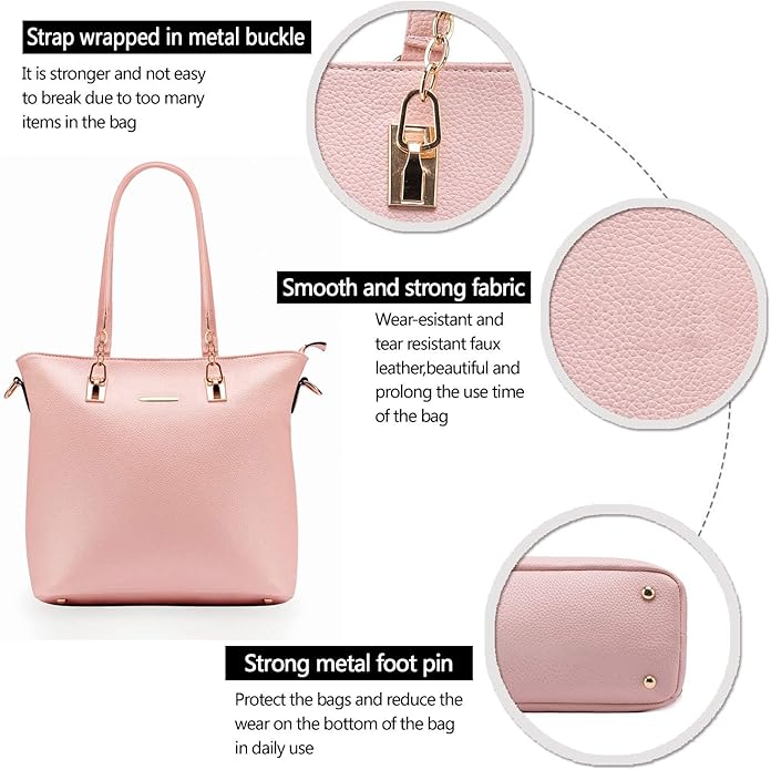 2E-youth Designer Purses and Handbags for Women Satchel Shoulder Bag Tote Top Handle Bag