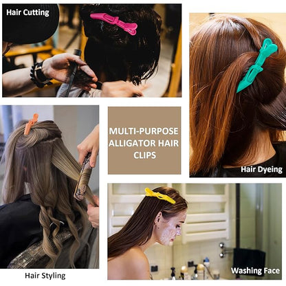 12Pcs Hair Clips for Styling Sectioning, Alligator Hair Clips for Hair Salon and Professional Use, Hair Styling Clips Accessories for Women (Style B)
