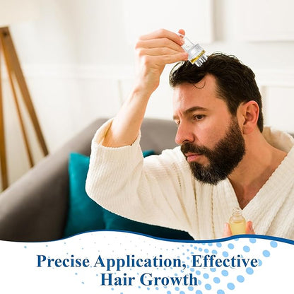 Minoxidil Applicator for Minoxidil, Precision Dosing with Leak Proof Design, Scalp Massager with Metal Micro Tips for Enhanced Absorption, Easy to Use and Refillable Hair Treatment Tool