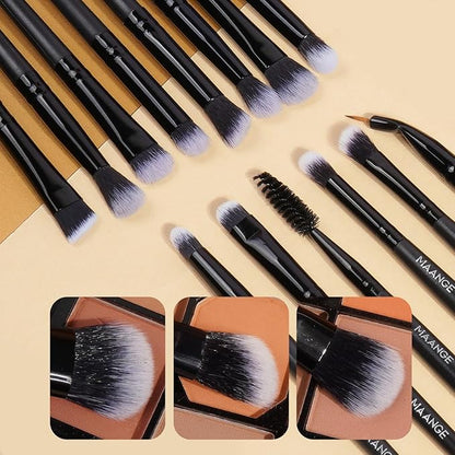 MAANGE Makeup Brushes, 41 Pcs Premium Synthetic Makeup Brush Set Contour Blush Concealers Eye Shadow Eyeliner Blending Make Up Brush Kit (Black, 41 Piece Set)