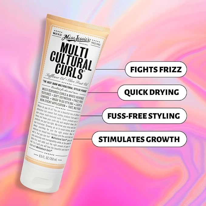 Miss Jessie's Multi Cultural Curls Unisex Cream, 8.5 Ounce (Pack of 1)