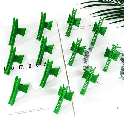 Ondder Green Butterfly Hair Clips for Styling Sectioning Pro Salon Butterfly Plastic Claw Clips Hair Styling Clip Barber Clips for Cutting, Coloring Hair, Hair Accessories for Women Girls