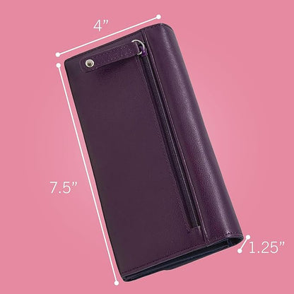 Nautica Money Manager RFID Slim and Small Wallet for Women - Credit Card Holder with Coin Purse and Zipper Wallet, Women's Clutch Organizer