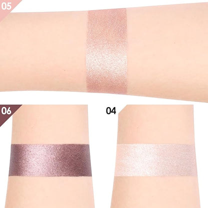 3 PCS Gel Eyeshadow Stick,Cream Matte and Shimmer Eyeshadow Pencil,Waterproof & Smudge-Proof Highlighter Makeup Pen,Long Lasting Shimmer Finishing and Create Resistant,N-Twilight Garden