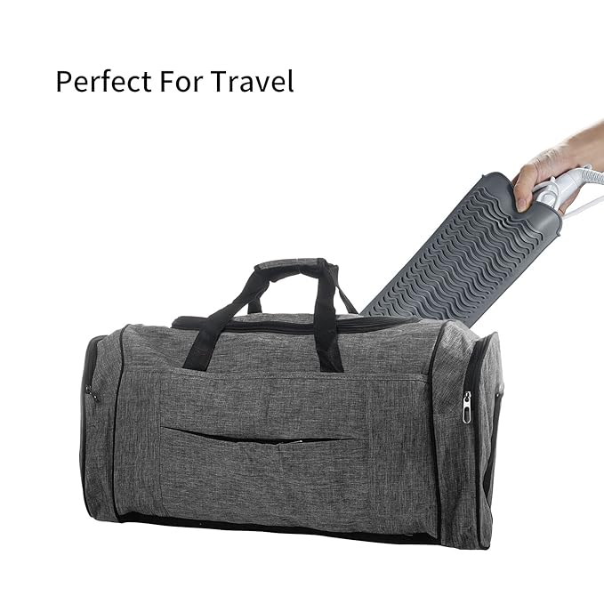 2 Pack Silicone Heat Resistant Travel Mat Pouch for Straighteners, Curling Wands, Flat Irons, and Hot Hair Styling Tools