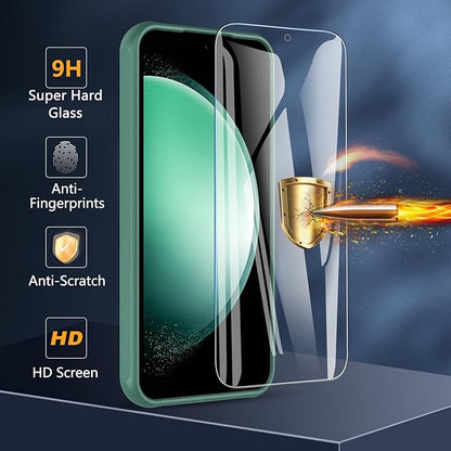 For Samsung Galaxy S23 FE Case 6.4'',Magnetic Galaxy S23 FE Case for Magsafe with Screen Protector [Military-Grade Protection] Shockproof Phone Case Samsung S23 FE Slim Protective Case S23 FE 5G,Green