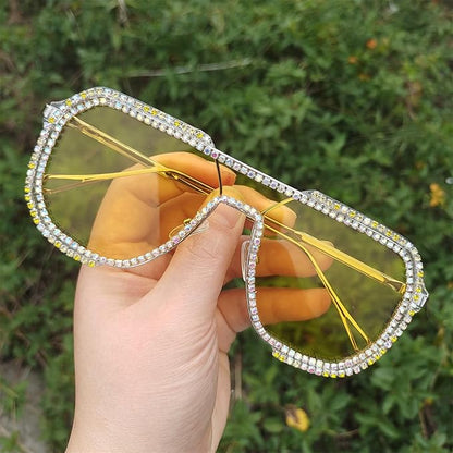 willochra Fashion Oversized Square Women Sunglasses Vintage Punk Men Outdoor Eyewear Shades UV400