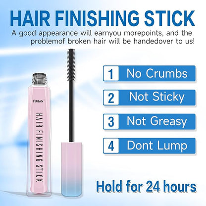 2 Pcs Hair Wax Stick,Hair Finishing Stick for Edge Control,Wax Stick for Flyaway,Edge Frizz Baby Hairs Control,Slick Back Hair,Not-Greasy