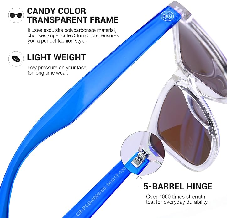 COLOSSEIN Sunglasses Womens,Classic Square Frame UV400 Mirrored Lens,Sunglasses Fit For Beach,Vacation,Driving