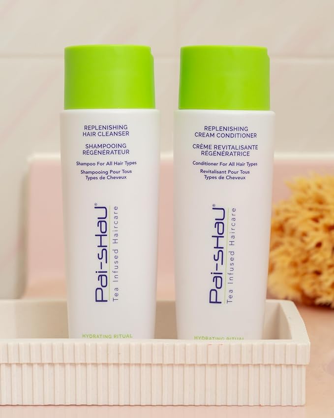 Pai-Shau Replenishing Cleanser and Conditioner Set - Hydrating Shampoo and Conditioner for All Hair Types - 2x250ml