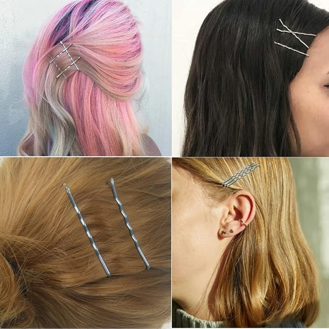 220PCS 2.76 Inch Silver Bobby Pins for Women, Large Bobby Pins with Box, Reusable Non Slip Hair Pins, Great for Thick Hair