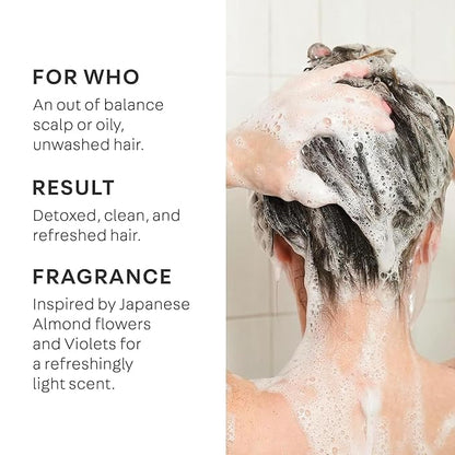 NATURELAB. TOKYO Perfect Clean & Repair Treatment Duo: Perfect Clean 2-in1 Clarifying Scalp Scrub and Shampoo 8.1 oz & Perfect Repair Treatment Masque 6.7 oz