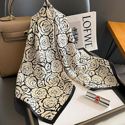 100% Pure Mulberry Silk Scarfs 26"x26" Square Scarf Women Neckerchief Headscarf hair scarf bandana Gift Packed